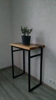 Дизайнерская консоль/столик из карагача и смолы