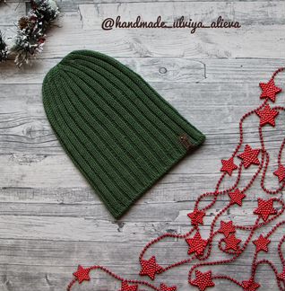 Шапка бини (ручная вязка)