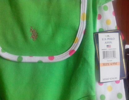 Новый костюм Polo Ralph Lauren боди брюки слюнявчи