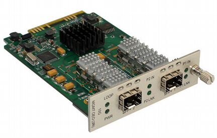 SFP+ to SFP+ OEO 3R Медиаконвертер оптический snmp