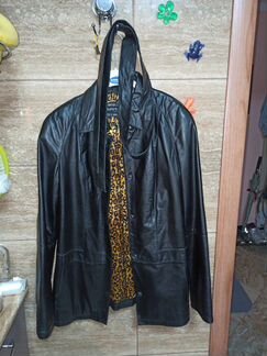 Кожаная куртка-пиджак