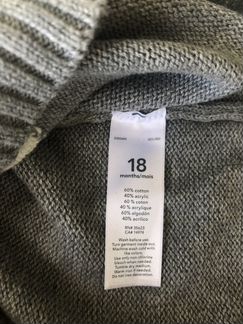 Свитер хлопковый Carter’s 18m