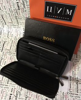 Мужской клатч кожаный Hugo Boss Lux Мужские сумки