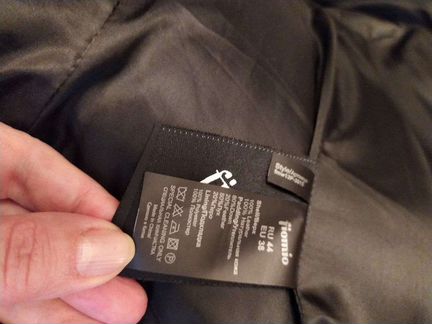 Пуховик кожаный,новый